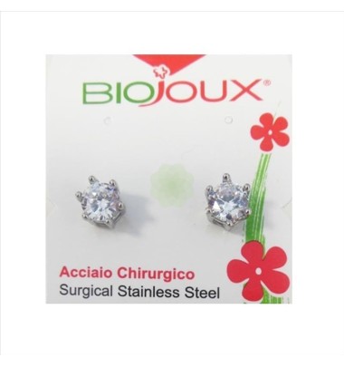 Orecchini Biojoux 958S Crown Zircon 6mm