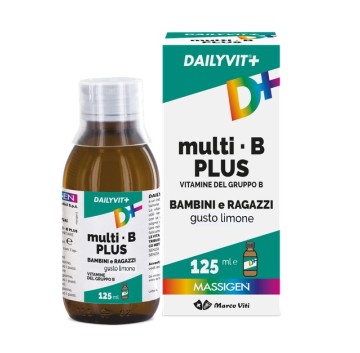 Massigen Dailyvit+ Multi B Plus Sciroppo GUSTO LIMONE 125 ml -ULTIMI ARRIVI-PRODOTTO ITALIANO-OFFERTISSIMA-ULTIMI PEZZI-