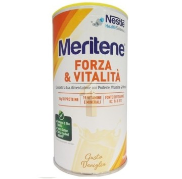 MERITENE Forza e vitalità Polvere Vaniglia Integratore di proteine vitamine e minerali 270 gr -OFFERTISSIMA-ULTIMI PEZZI-ULTIMI ARRIVI-PRODOTTO ITALIANO-