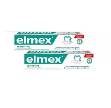 Elmex Sensitive Dentifricio Confezione 2x75 ml -ULTIMI ARRIVI-PRODOTTO ITALIANO-OFFERTISSIMA-ULTIMI PEZZI-