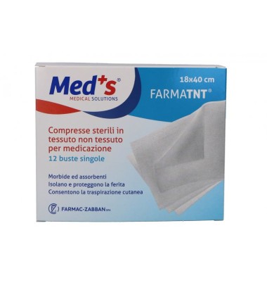 Compresse Sterili Meds In Tessuto Non Tessuto 18X40Cm 12 Pezzi -OFFERTISSIMA-ULTIMI PEZZI-ULTIMI ARRIVI-PRODOTTO ITALIANO-