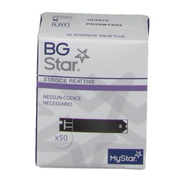 Bgstar Mystar Extra 50 Strisce Reattive Misurazione Glicemia