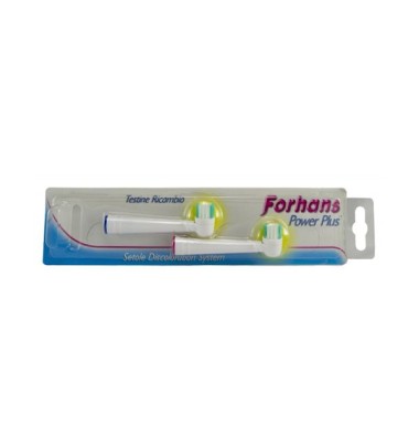 Forhans Power Plus Testina 2 Pezzi Ricambio