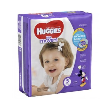Huggies Little Movers Diaper Pants Taglia 5 - 14 Pannolini (Fino A 12 kg)