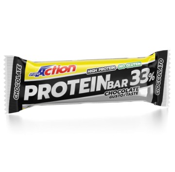 ProAction Linea Sportivi High Protein Bar 33 Integratore Barretta Cioccolato 50 gr