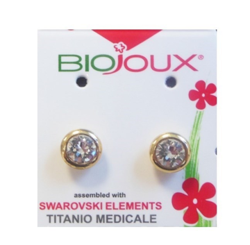 Biojoux Crystals From Swarovski Fat Bezel Titanium Post 5mm