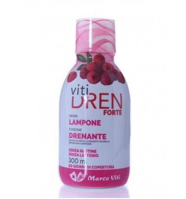 Vitidren Forte Lampone Drenante 300 ml NUOVO ARRIVO CONFEZIONE ITALIANA SCADENZA LUNGA