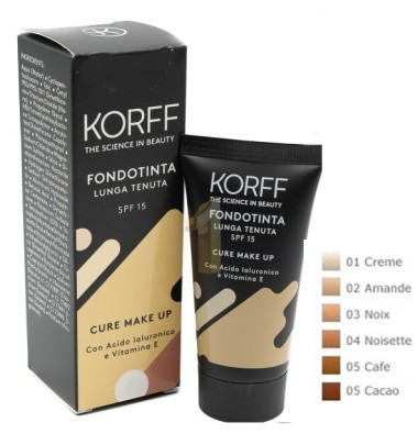 Korff Cure Make Up Fondotinta Lunga Tenuta SPF15 Colore 04 Noisette 30 ml