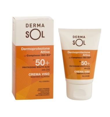 Dermasol Dermoprotezione Attiva Crema Solare Viso SPF50+ 50 ml
