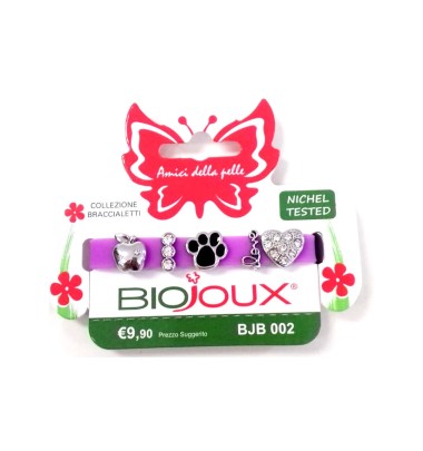 Biojoux Braccialetto Silicone Lilac Charms 1 Pezzo