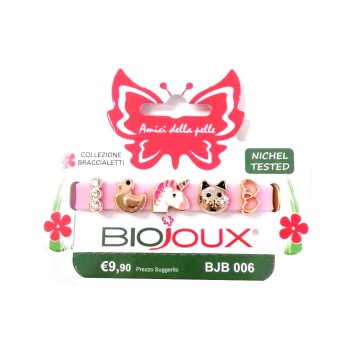 Biojoux Braccialetto Silicone Rose Charms 1 Pezzo