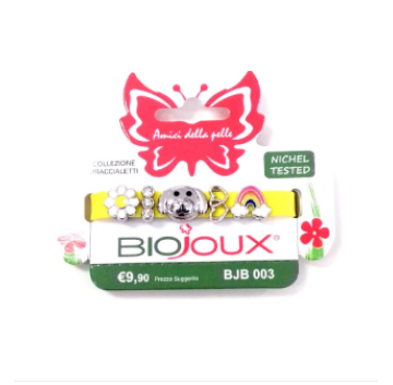 Biojoux Braccialetto Silicone Yellow Charms 1 Pezzo