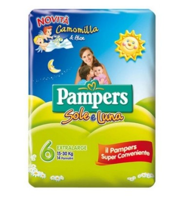 Pampers Sole&luna Xl 14pz