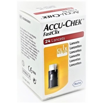 Roche Accu-Chek Fastclix Lancette Glicemia 24 Pezzi-ULTIMI ARRIVI- OFFERTISSIMA-PRODOTTO ITALIANO-