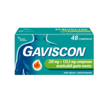 GAVISCON*48CPR MENT 250+133,5MG