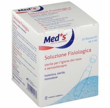 Meds Soluzione Fisiol 20fl 5ml -OFFERTISSIMA-ULTIMI PEZZI-ULTIMI ARRIVI-PRODOTTO ITALIANO-