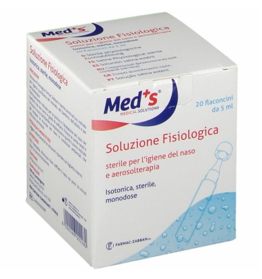 Meds Soluzione Fisiol 20fl 5ml -OFFERTISSIMA-ULTIMI PEZZI-ULTIMI ARRIVI-PRODOTTO ITALIANO-