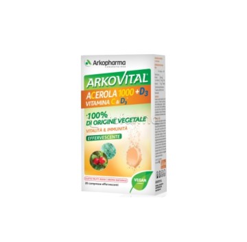 Arkovital Acerola 1000+d3 Vit -OFFERTISSIMA-ULTIMI PEZZI-ULTIMI ARRIVI-PRODOTTO ITALIANO-