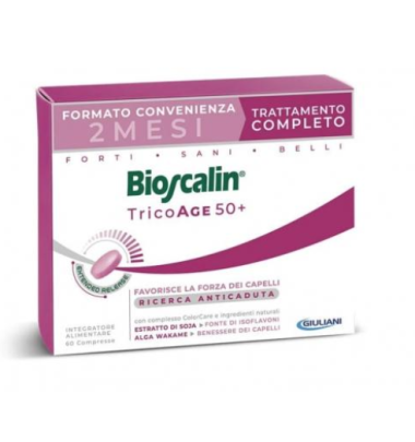 Bioscalin Tricoage 50+ 60 Compresse OFFERTISSIMA NUOVO ARRIVO CONFEZIONE ITALIANA LUNGA SCADENZA