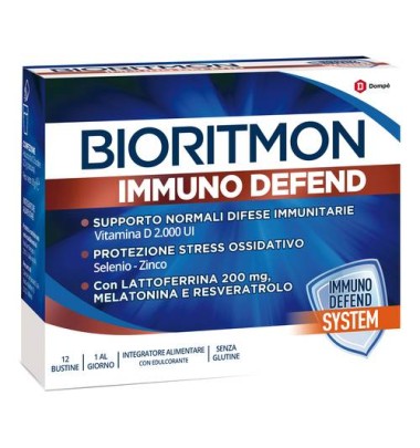 DOMPE' FARMACEUTICI SpA Bioritmon Immuno Defend 14 Bustine -OFFERTISSIMA-ULTIMI PEZZI-ULTIMI ARRIVI-PRODOTTO ITALIANO-