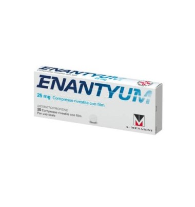 Enantyum*20cpr Riv 25 mg -ULTIMI ARRIVI-PRODOTTO ITALIANO-OFFERTISSIMA-ULTIMI PEZZI-