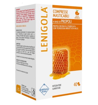 Lenigola 20 Compresse Masticabili Propoli Arancia