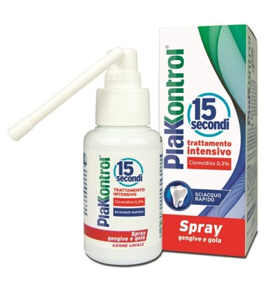 Plakkontrol Colluttorio 15 Secondi Spray 50 ml-OFFERTISSIMA-ULTIMI PEZZI-ULTIMI ARRIVI-PRODOTTO ITALIANO-
