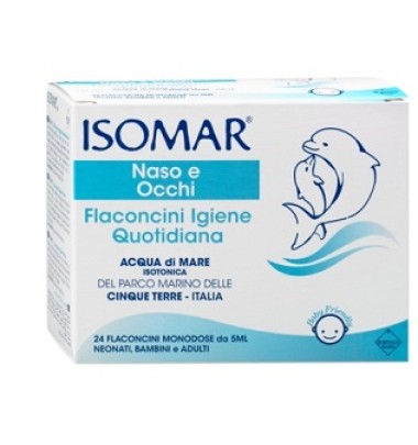Isomar Soluzione Isotonica 24 Flaconcini da 5 ml -OFFERTISSIMA-ULTIMI PEZZI-PRODOTTO ITALIANO-