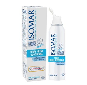 Isomar Spray Igiene Quotidiana Flacone spray da 100 ml con 2 nebulizzatori per naso e orecchie -OFFERTISSIMA-ULTIMI PEZZI-ULTIMI ARRIVI-PRODOTTO ITALIANO-