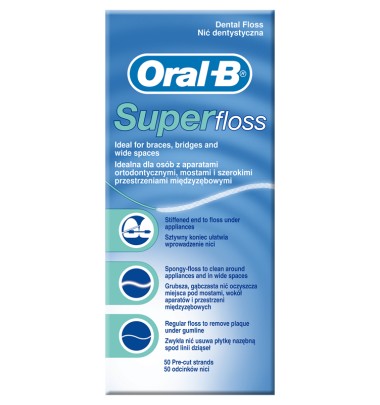 Oralb Superfloss 50 fili -ULTIMI ARRIVI-PRODOTTO ITALIANO-OFFERTISSIMA-ULTIMI PEZZI-