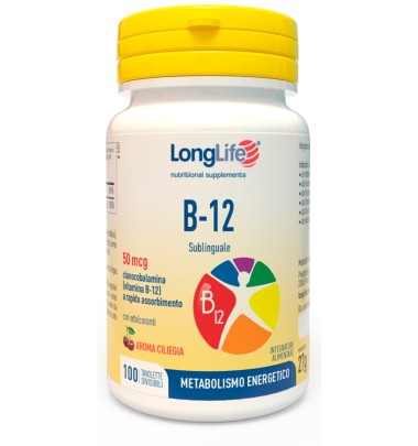 LONGLIFE B12 50MCG SUBL 100CPR