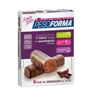 Pesoforma Pasto Sostitutivo Barrette al Cioccolato Al Latte 12 Barrette-OFFERTISSIMA-ULTIMI PEZZI-PRODOTTO ITALIANO-