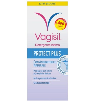 VAGISIL Detergente Intimo Protect Plus Antibatterico 250 ml -ULTIMI ARRIVI-PRODOTTO ITALIANO-OFFERTISSIMA-ULTIMI PEZZI-