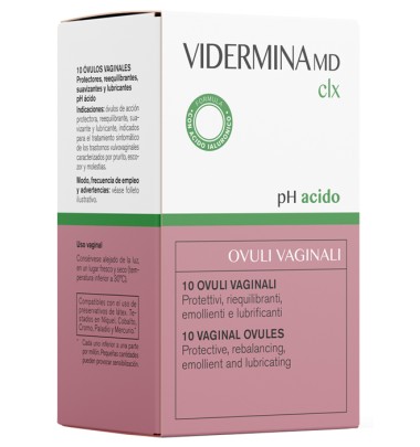 Vidermina Clx Ovuli Vaginali Formula Attiva Ph Acido 10 Pezzi