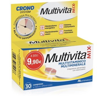 Multivitamix Crono 30 compresse multistrato -OFFERTISSIMA-ULTIMI PEZZI-ULTIMI ARRIVI-PRODOTTO ITALIANO-