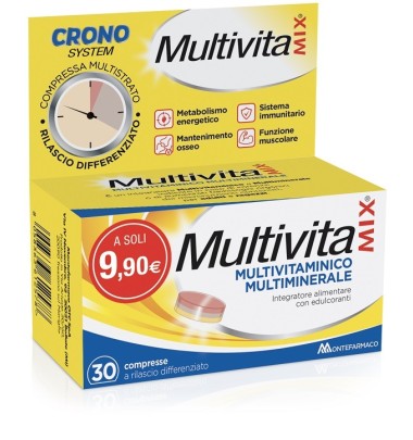 Multivitamix Crono 30 compresse multistrato -OFFERTISSIMA-ULTIMI PEZZI-ULTIMI ARRIVI-PRODOTTO ITALIANO-