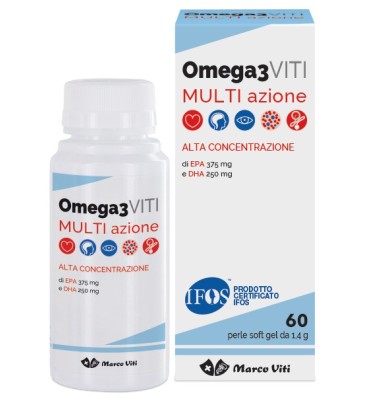 Marco Viti Omega3 Multi Azione 60 Perle Soft Gel -OFFERTISSIMA-ULTIMI PEZZI-ULTIMI ARRIVI-PRODOTTO ITALIANO-