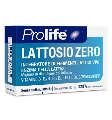 Prolife lattosio zero 30 capsule -OFFERTISSIMA-ULTIMI PEZZI-ULTIMI ARRIVI-PRODOTTO ITALIANO-