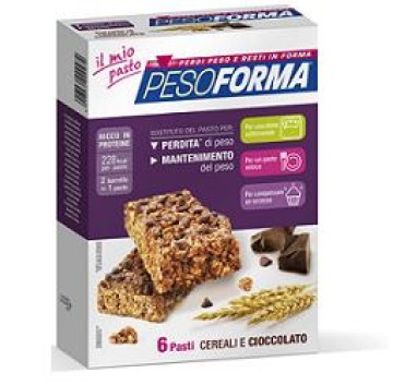 Pesoforma Barrette Cereali/cioccolato 12pz -OFFERTISSIMA-ULTIMI PEZZI-PRODOTTO ITALIANO-