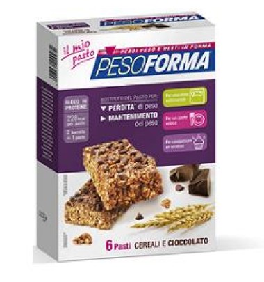 Pesoforma Barrette Cereali/cioccolato 12pz -OFFERTISSIMA-ULTIMI PEZZI-PRODOTTO ITALIANO-