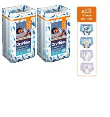 HUGGIES DRYNITES BOY 3/5AN 10P