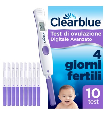 Clearblue Test Ovulazione Avanzato 10 test   -OFFERTISSIMA-ULTIMI PEZZI-ULTIMI ARRIVI-PRODOTTO ITALIANO-