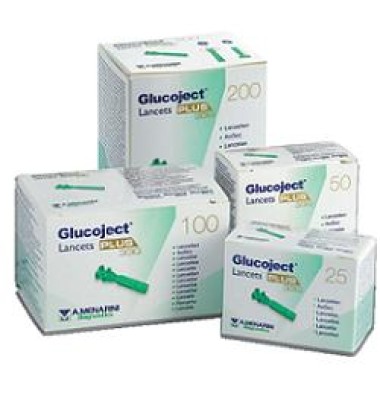 Glucoject Lancets Plus G33 25 pezzi -PRODOTTO ITALIANO-ULTIMO ARRIVO-LUNGA SCADENZA-