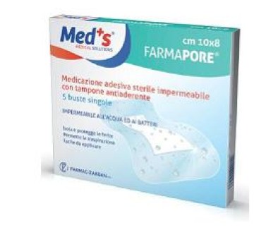 Med's FarmaPore Medicazione Adesiva Sterile 5x7cm 5 Pezzi -OFFERTISSIMA-ULTIMI PEZZI-ULTIMI ARRIVI-PRODOTTO ITALIANO-