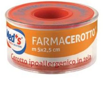 MEDS Cerotto ipoallergenico in tela 2,50 x 500 cm -OFFERTISSIMA-ULTIMI PEZZI-ULTIMI ARRIVI-PRODOTTO ITALIANO-