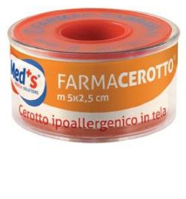 Meds Farmacerotto Cerotto Ipoallergenico In Tela Misure 5 mt x 5 cm -OFFERTISSIMA-ULTIMI PEZZI-ULTIMI ARRIVI-PRODOTTO ITALIANO-