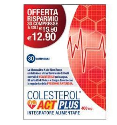 COLESTEROL ACT PLUS 30CPR 400MG
