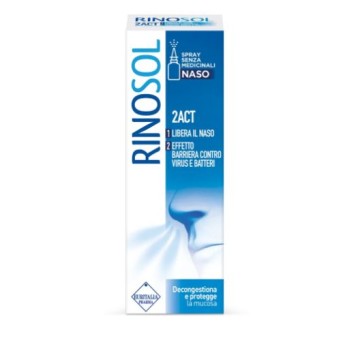 Rinosol 2act Spray Nasale 15ml -OFFERTISSIMA-ULTIMI PEZZI-ULTIMI ARRIVI-PRODOTTO ITALIANO-