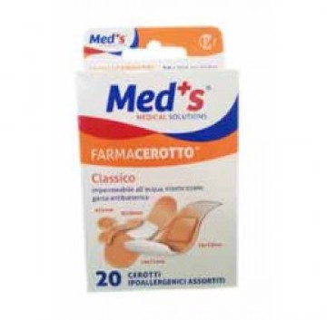 Cerotto Meds Classico 20 Cerotti Ipoallergenici Assortiti -OFFERTISSIMA-ULTIMI PEZZI-ULTIMI ARRIVI-PRODOTTO ITALIANO-