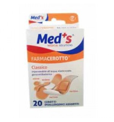 Cerotto Meds Classico 20 Cerotti Ipoallergenici Assortiti -OFFERTISSIMA-ULTIMI PEZZI-ULTIMI ARRIVI-PRODOTTO ITALIANO-